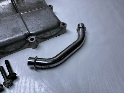 Honda CBR1100XX Super Blackbird Motor Engine Oil Pan Sump Plate OEM Used Damaged 2004
